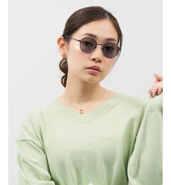  「【WEB限定】SUNCUTGlasses/UV100%CUT ボストン型 サングラス | カラーレンズ メタル 紫外線対策 UVカット」|サングラス|