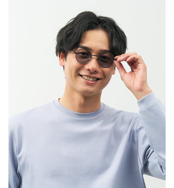  「【WEB限定】SUNCUTGlasses/UV100%CUT ボストン型 サングラス | カラーレンズ メタル 紫外線対策 UVカット」|サングラス|