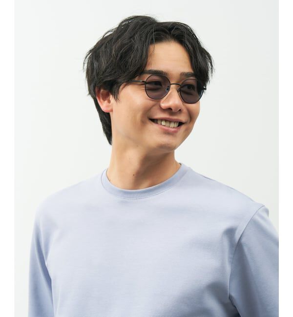  「【WEB限定】SUNCUTGlasses/UV100%CUT ボストン型 サングラス | カラーレンズ メタル 紫外線対策 UVカット」|サングラス|