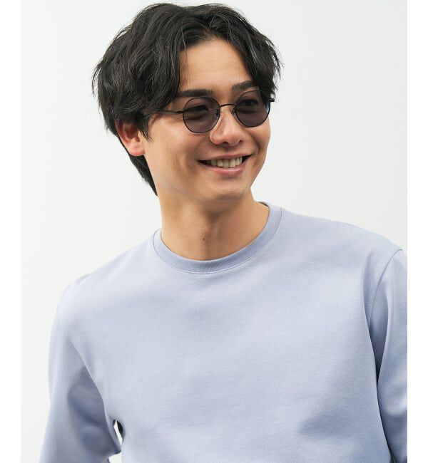  「【WEB限定】SUNCUTGlasses/UV100%CUT ボストン型 サングラス | カラーレンズ メタル 紫外線対策 UVカット」|サングラス|