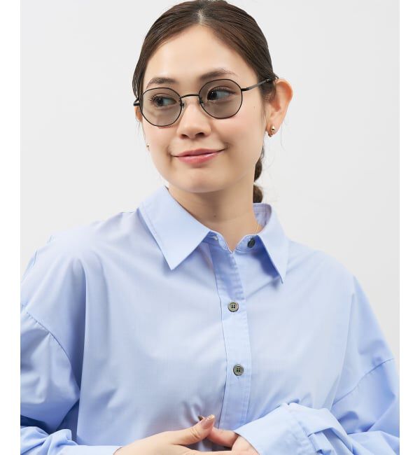  「【WEB限定】SUNCUTGlasses/UV100%CUT ボストン型 サングラス | カラーレンズ メタル 紫外線対策 UVカット」|サングラス|ブラック系その他1