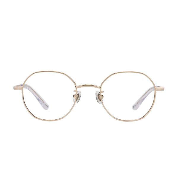 「【WEB限定】SUNCUTGlasses/UV100%CUT ボストン型 クリアサングラス |メタル 紫外線対策 UVカット」|サングラス|