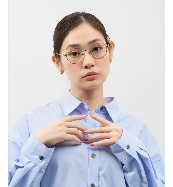  「【WEB限定】SUNCUTGlasses/UV100%CUT ボストン型 クリアサングラス |メタル 紫外線対策 UVカット」|サングラス|
