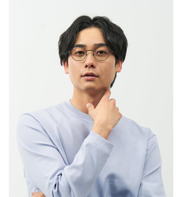  「【WEB限定】SUNCUTGlasses/UV100%CUT ボストン型 クリアサングラス |メタル 紫外線対策 UVカット」|サングラス|