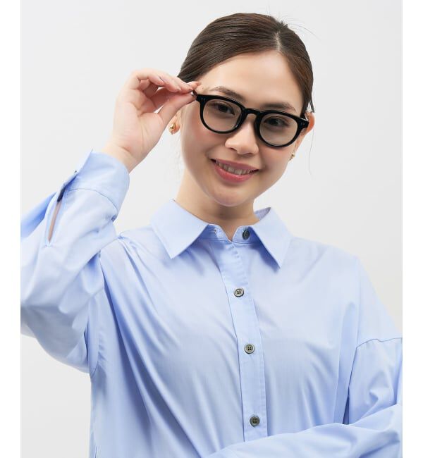  「【WEB限定】SUNCUTGlasses/UV100%CUT ウェリントン型サングラス | カラーレンズ 太縁 紫外線対策 UVカット」|サングラス|