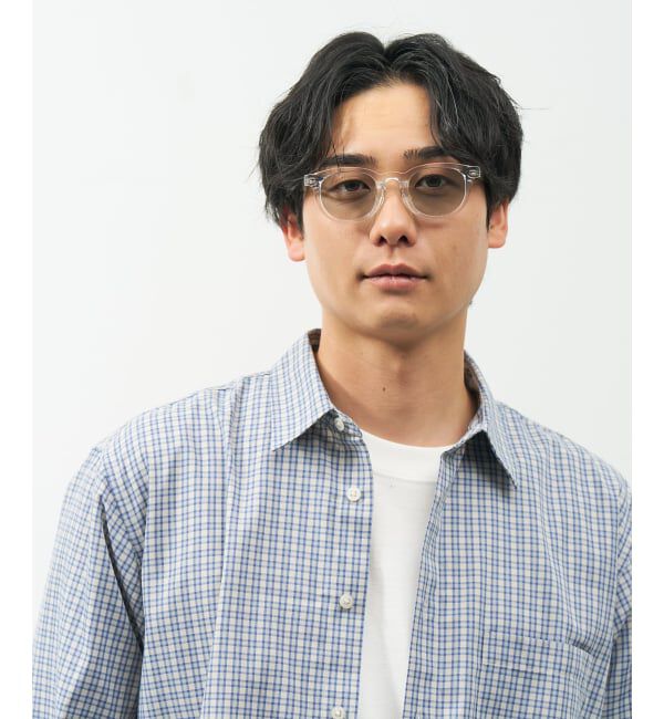  「【WEB限定】SUNCUTGlasses/UV100%CUT ウェリントン型サングラス | カラーレンズ 太縁 紫外線対策 UVカット」|サングラス|