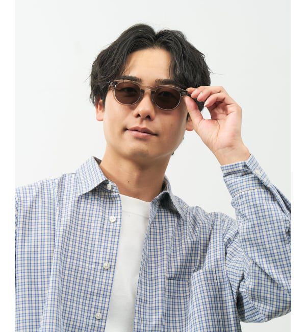  「【WEB限定】SUNCUTGlasses/UV100%CUT ウェリントン型サングラス | カラーレンズ 太縁 紫外線対策 UVカット」|サングラス|