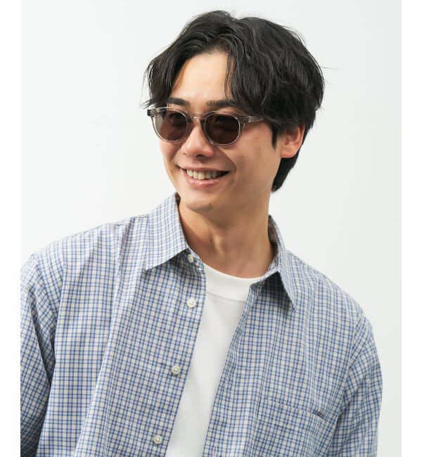  「【WEB限定】SUNCUTGlasses/UV100%CUT ウェリントン型サングラス | カラーレンズ 太縁 紫外線対策 UVカット」|サングラス|