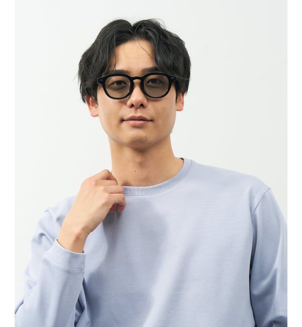  「【WEB限定】SUNCUTGlasses/UV100%CUT ウェリントン型サングラス | カラーレンズ 太縁 紫外線対策 UVカット」|サングラス|