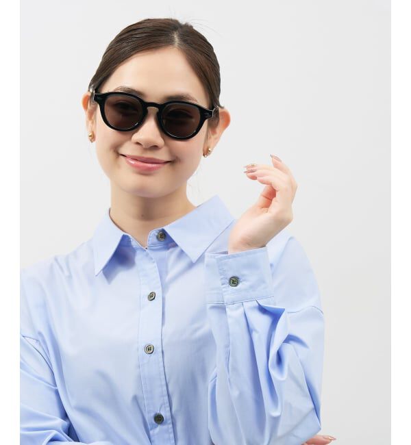  「【WEB限定】SUNCUTGlasses/UV100%CUT ウェリントン型サングラス | カラーレンズ 太縁 紫外線対策 UVカット」|サングラス|