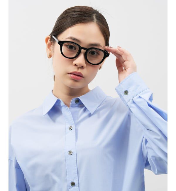  「【WEB限定】SUNCUTGlasses/UV100%CUT ウェリントン型サングラス | カラーレンズ 太縁 紫外線対策 UVカット」|サングラス|ブラック系その他1