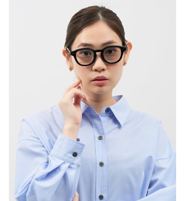  「【WEB限定】SUNCUTGlasses/UV100%CUT ウェリントン型サングラス | カラーレンズ 太縁 紫外線対策 UVカット」|サングラス|
