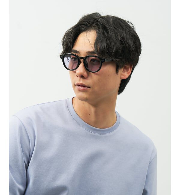  「【WEB限定】SUNCUTGlasses/UV100%CUT ウェリントン型サングラス | カラーレンズ 太縁 紫外線対策 UVカット」|サングラス|