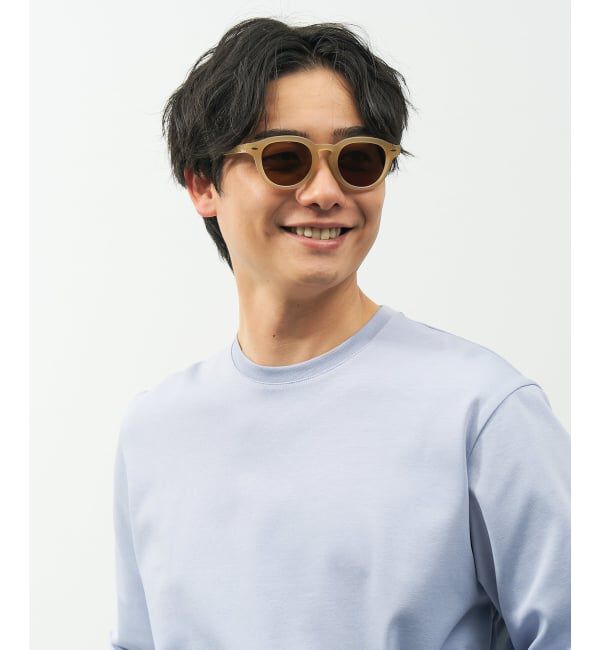 「【WEB限定】SUNCUTGlasses/UV100%CUT ウェリントン型サングラス | カラーレンズ 太縁 紫外線対策 UVカット」|サングラス|