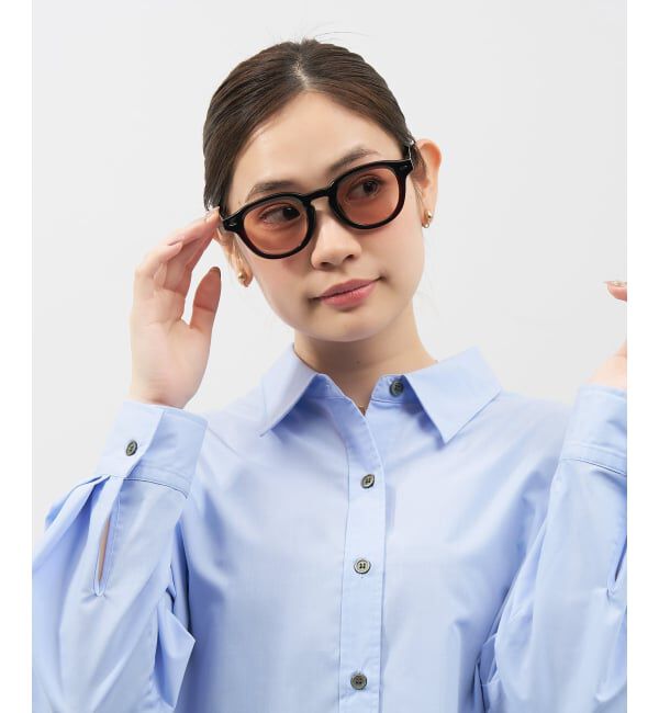  「【WEB限定】SUNCUTGlasses/UV100%CUT ウェリントン型サングラス | カラーレンズ 太縁 紫外線対策 UVカット」|サングラス|