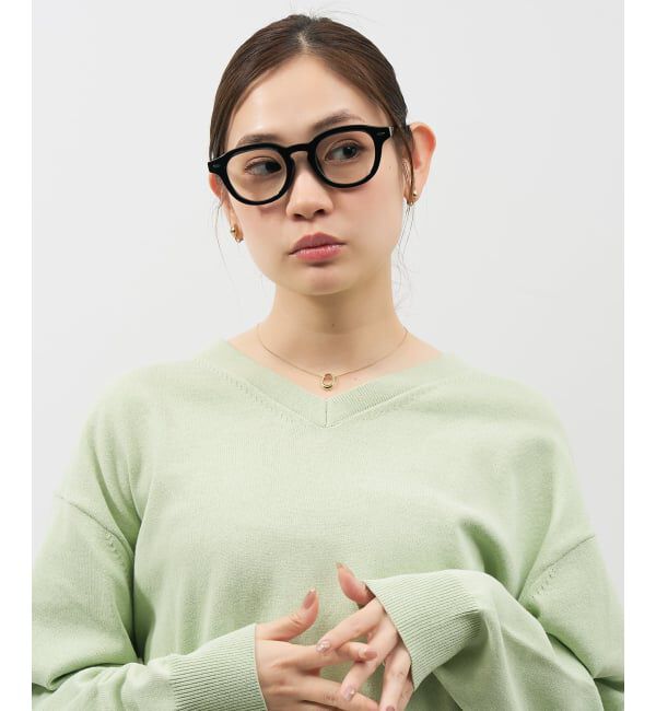  「【WEB限定】SUNCUTGlasses/UV100%CUT ウェリントン型 クリアサングラス |太縁 紫外線対策 UVカット」|サングラス|