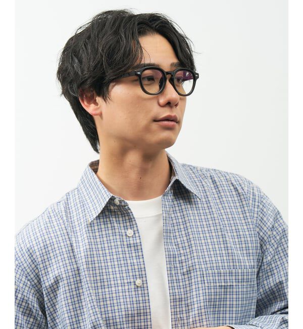  「【WEB限定】SUNCUTGlasses/UV100%CUT ウェリントン型 クリアサングラス |太縁 紫外線対策 UVカット」|サングラス|