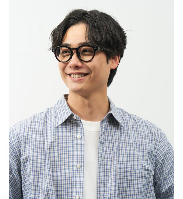  「【WEB限定】SUNCUTGlasses/UV100%CUT ウェリントン型 クリアサングラス |太縁 紫外線対策 UVカット」|サングラス|