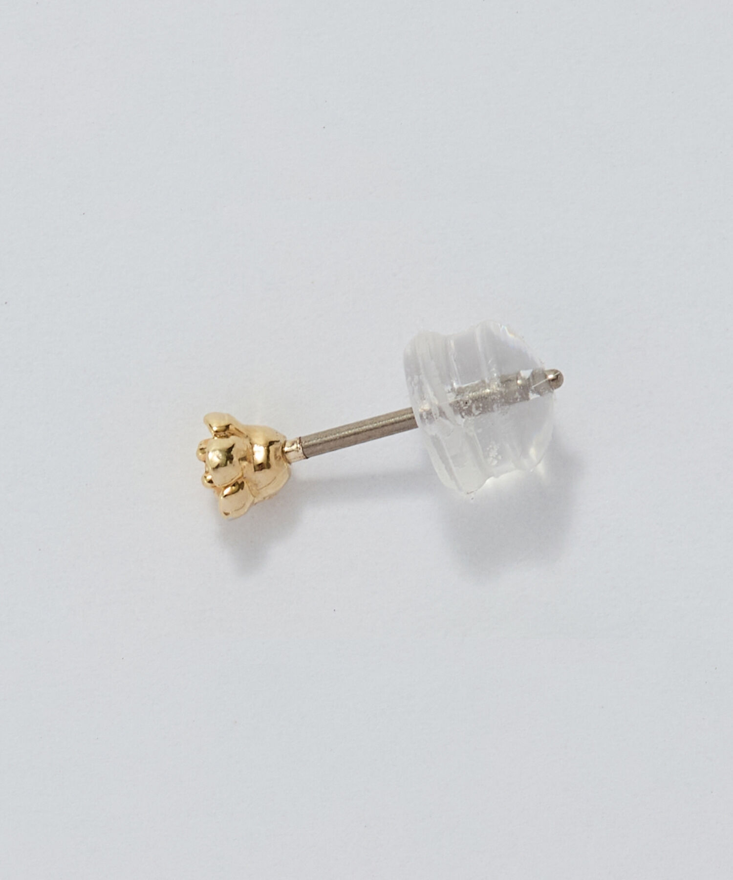 Phoebe「【金属アレルギー対応】プチフラワービジュースタッドピアス　クリア/ニッケルフリー（片耳）」|ピアス|