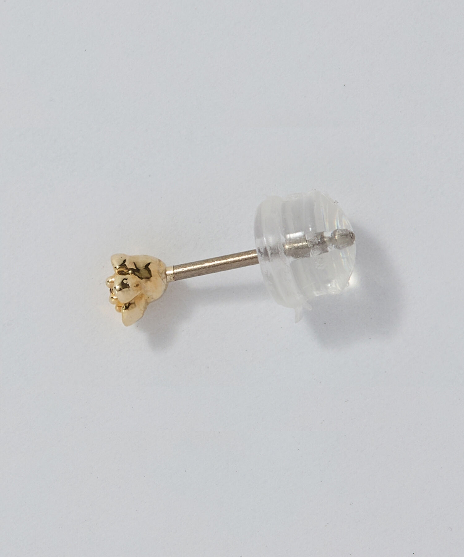 Phoebe「【金属アレルギー対応】プチフラワービジュースタッドピアス　オレンジ/ニッケルフリー（片耳）」|ピアス|
