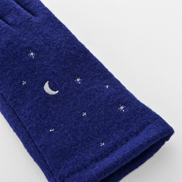 BACKYARD FAMILY「クロダ 手袋 レディース 通販 グローブ 手ぶくろ 暖かい かわいい 刺繍 スマートフォン対応」|手袋|