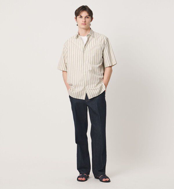 UNITED ARROWS「シルキーポプリン ワンピースレギュラーカラー ショートスリーブ シャツ」|シャツ・ブラウス|