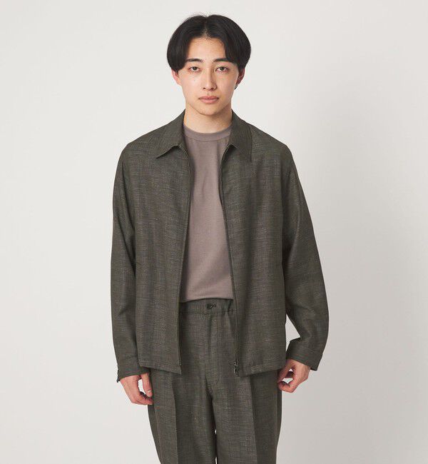 UNITED ARROWS green label relaxing「TW リネン デニムライク ブルゾン」|ブルゾン・スタジャン|