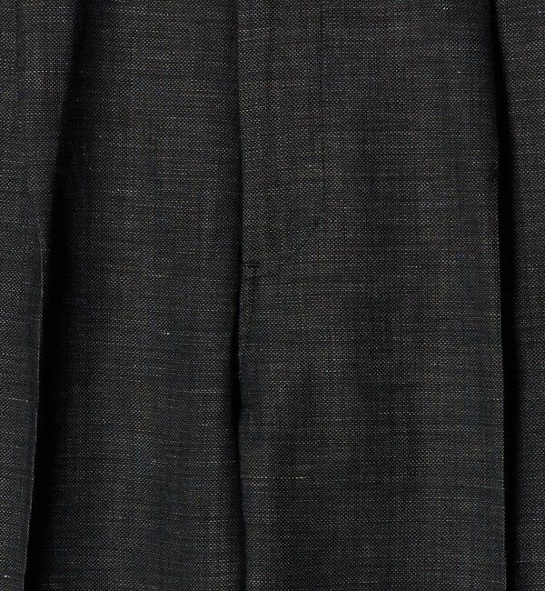 UNITED ARROWS green label relaxing「TW リネン デニムライク 01 ワイド 1プリーツ スラックス セットアップパンツ」|スラックス|