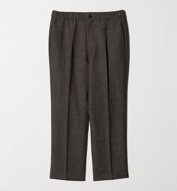 UNITED ARROWS green label relaxing「TW リネン デニムライク 01 ワイド 1プリーツ スラックス セットアップパンツ」|スラックス|