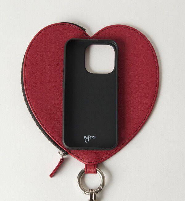 BEAUTY&YOUTH UNITED ARROWS「＜ajew＞dress HEART チェーン ストラップ iPhone14Proケース」|モバイルケース|