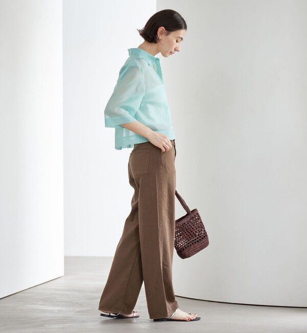 BEAUTY&YOUTH UNITED ARROWS「【別注】＜upper hights＞THE NIECE MID RISE ライトオンス デニムパンツ/ミディアムブラウン」|デニム|