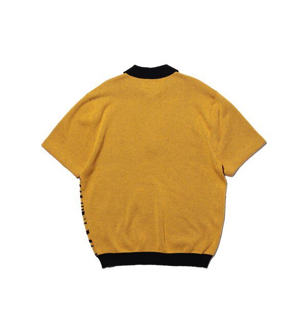 BEAMS PLUS「Half Zip Knit Polo Animal Jacquard」|ポロシャツ|