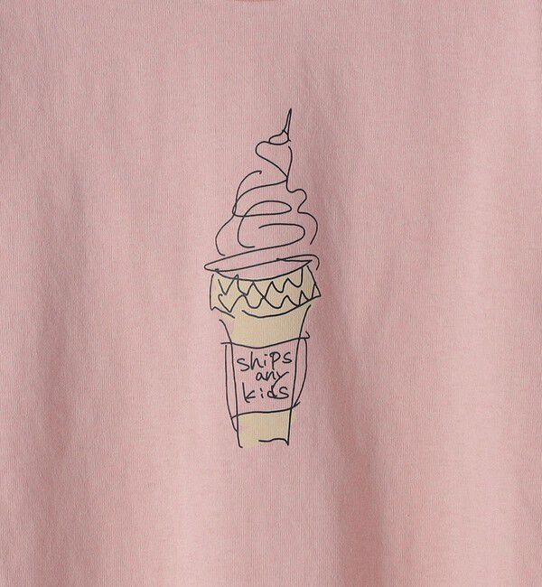 SHIPS any「SHIPS any: ドローイング プリント 半袖 Tシャツ <KIDS>」|Tシャツ・カットソー|