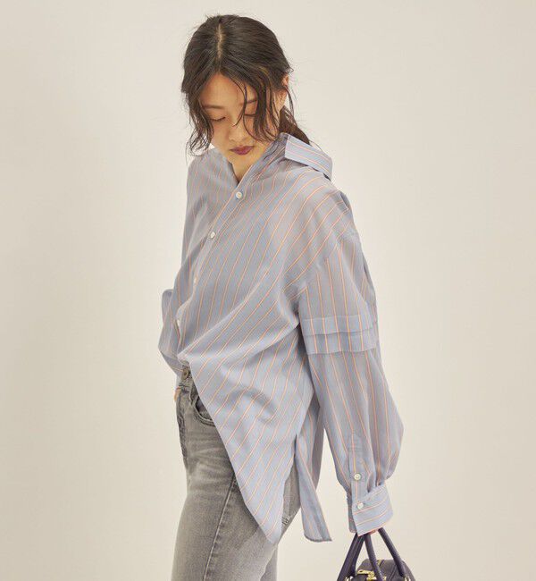 SHIPS for women「〈手洗い可能〉オーガニック コットン 2WAY ブラウス◇」|シャツ・ブラウス|