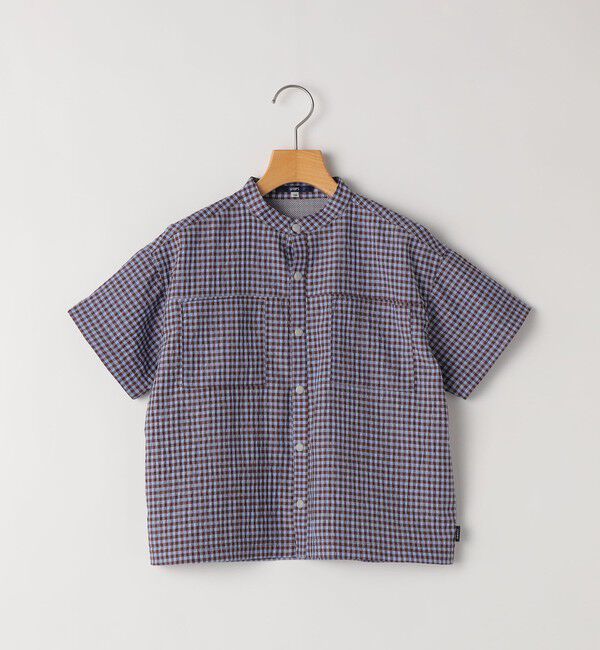 SHIPS KIDS「SHIPS KIDS:100～130cm /〈UVカット/吸水速乾〉ドライタッチ バンドカラー シャツ」|シャツ・ブラウス|
