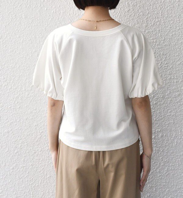 SHIPS Colors 「SHIPS Colors:〈手洗い可能〉ミニ裏毛 バルーンスリーブ トップス」|Tシャツ・カットソー|