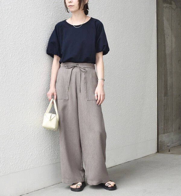 SHIPS Colors 「SHIPS Colors:〈手洗い可能〉ミニ裏毛 バルーンスリーブ トップス」|Tシャツ・カットソー|