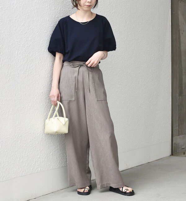 SHIPS Colors 「SHIPS Colors:〈手洗い可能〉ミニ裏毛 バルーンスリーブ トップス」|Tシャツ・カットソー|