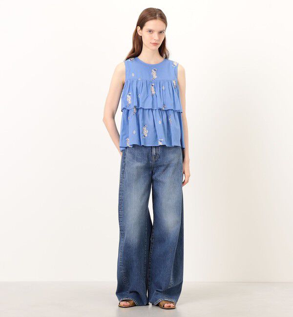 TOMORROWLAND BUYING WEAR「ne Quittez pas Cotton Voile Jasmine ブラウス」|シャツ・ブラウス|
