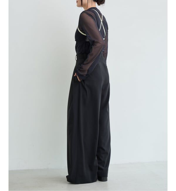 IENA LA BOUCLE「《追加予約》洗濯機洗い可 ウーステッドライクシャンブレータックスラックス」|スラックス|