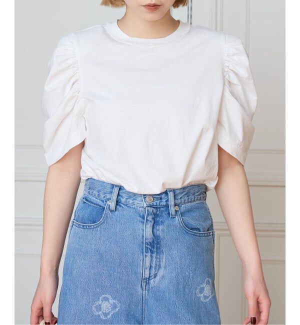 IENA LA BOUCLE「《予約》CURRENTAGE カレンテージ puff tee A2561UTS419」|Tシャツ・カットソー|