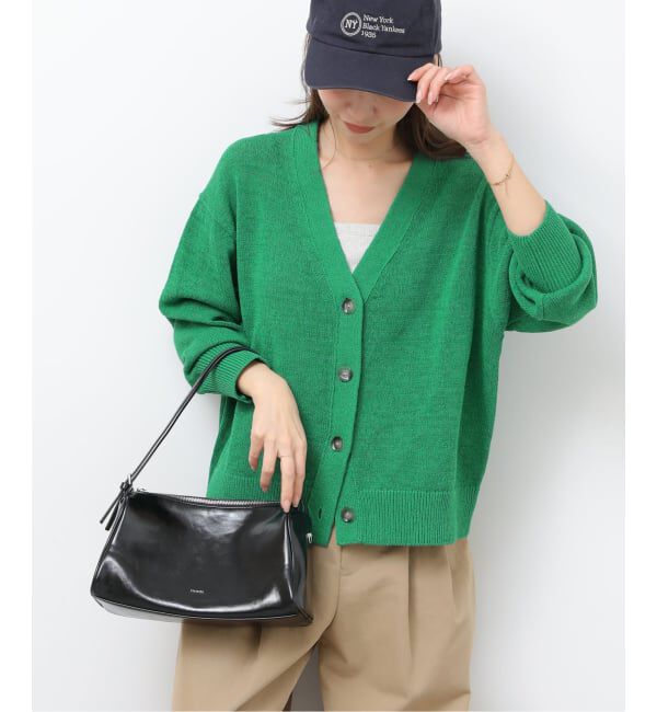 JOURNAL STANDARD relume「リネンコットンVカーディガン」|カーディガン|グリーン