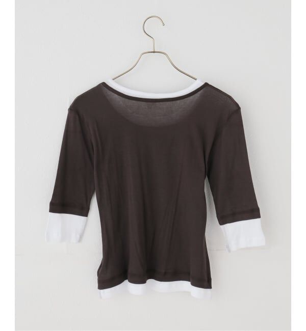 JOURNAL STANDARD「【gimaguas/ギマガス】 GEMMA TOP BROWNWHITE」|Tシャツ・カットソー|