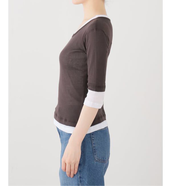 JOURNAL STANDARD「【gimaguas/ギマガス】 GEMMA TOP BROWNWHITE」|Tシャツ・カットソー|