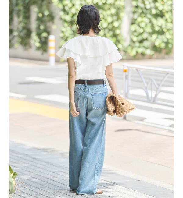 JOURNAL STANDARD「《予約》キョウネンコットンボイルフリル ブラウス」|シャツ・ブラウス|