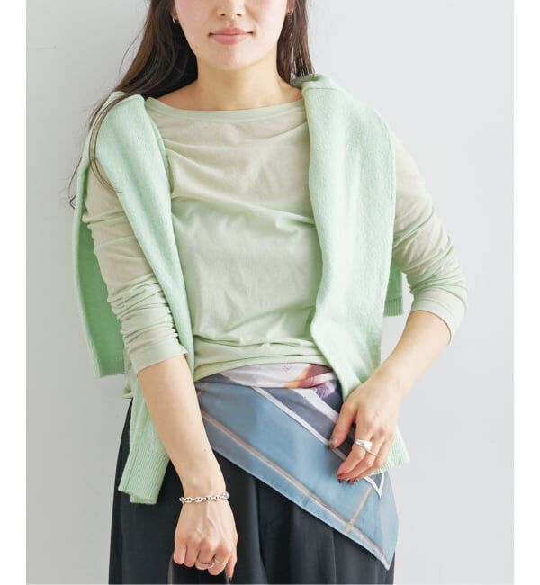 U by SPICK&SPAN「《追加》C/NY シアートップス」|Tシャツ・カットソー|グリーン B