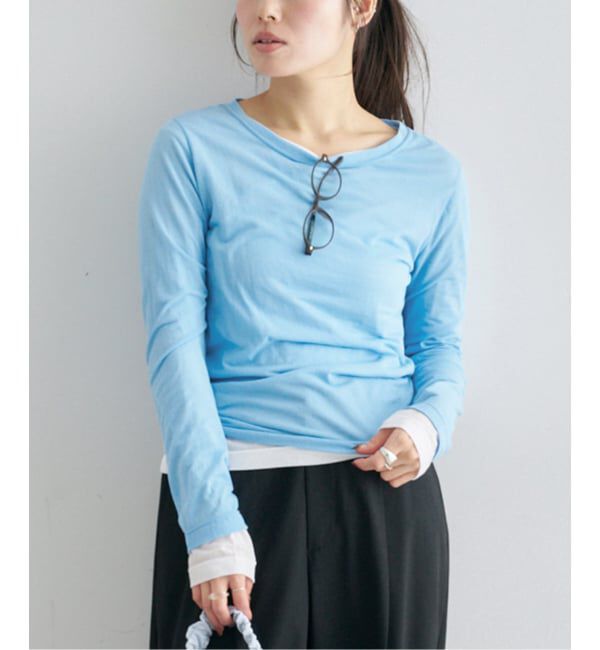 U by SPICK&SPAN「《追加》C/NY シアートップス」|Tシャツ・カットソー|ブルー A