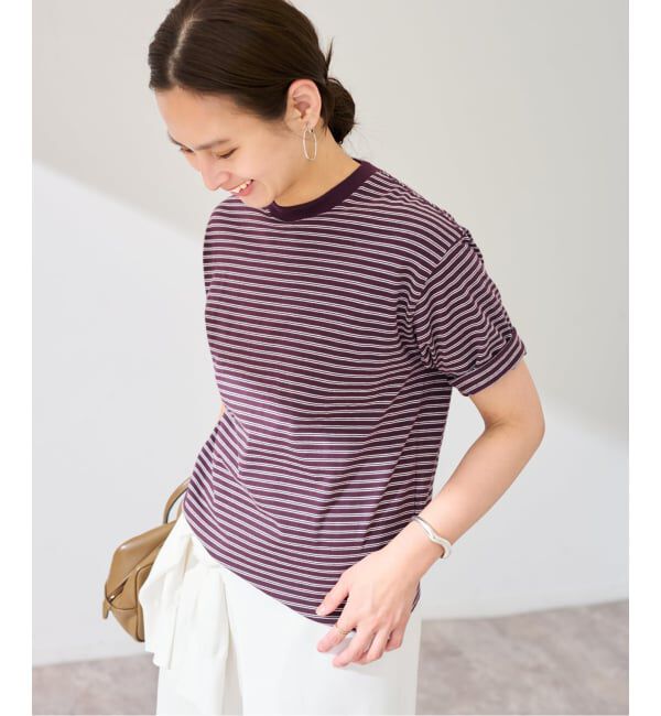 FRAMeWORK「Healthknit/ヘルスニット classic border cn ss」|Tシャツ・カットソー|