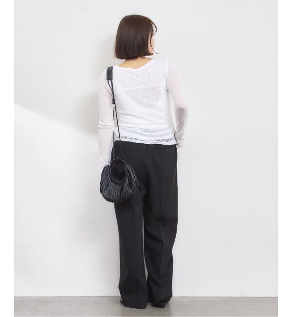 U by SPICK&SPAN「フェイクレイヤードレーストップス」|Tシャツ・カットソー|