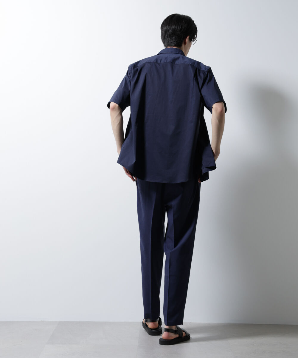 nano･universe「｢ICE FLOW LINEN｣レギュラーカラーシャツ 半袖」|シャツ・ブラウス|